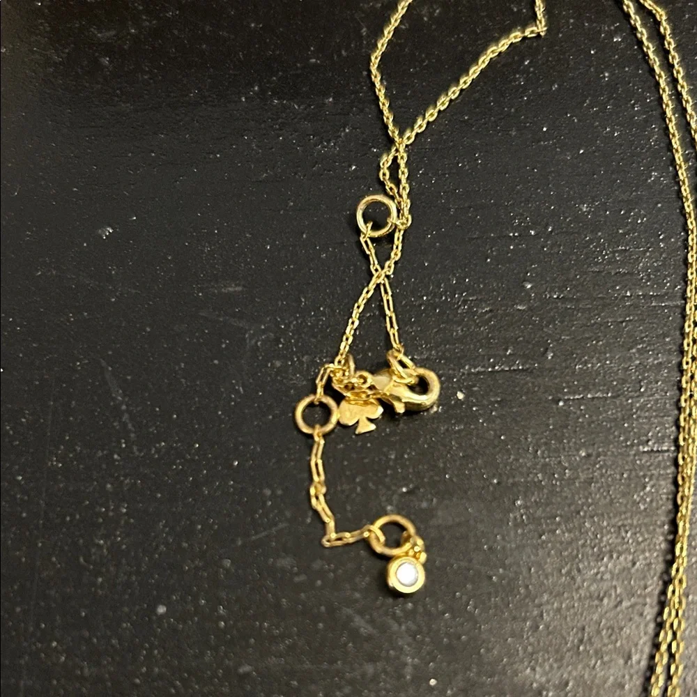 Kate Spade- ♠️ Elegant Gold Heart Pendant Necklace